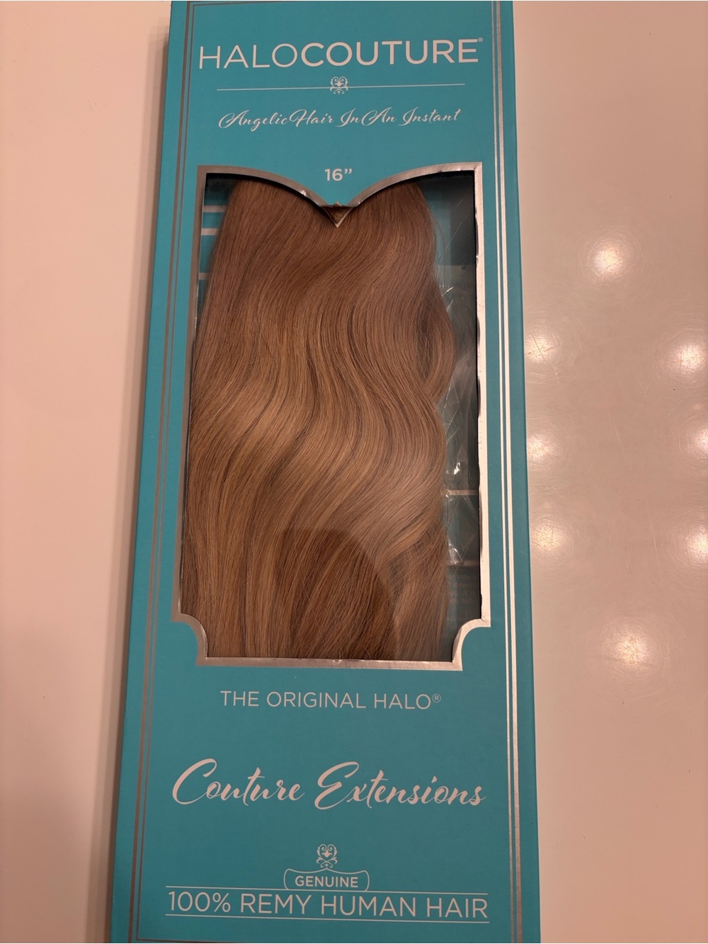 HALOCOUTURE Original Halo 16” 100% Remy Human Hair blonde balayage 882